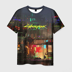 Футболка мужская Cyberpunk 2077: Night City, цвет: 3D-принт