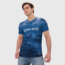 Футболка мужская God of War: Rage of the waves, цвет: 3D-принт — фото 2