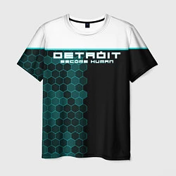 Футболка мужская Detroit: Cyber Hexagons, цвет: 3D-принт