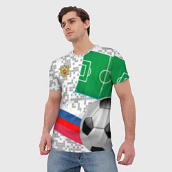 Футболка мужская Русский футбол, цвет: 3D-принт — фото 2