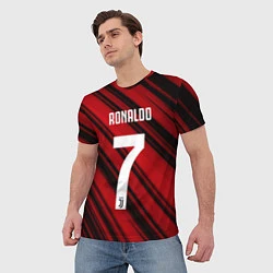 Футболка мужская Ronaldo 7: Red Sport, цвет: 3D-принт — фото 2