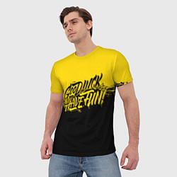 Футболка мужская GLHF: Yellow Style, цвет: 3D-принт — фото 2