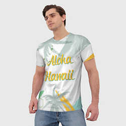 Футболка мужская Aloha Hawaii, цвет: 3D-принт — фото 2