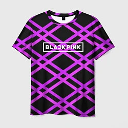 Футболка мужская Black Pink: Neon Lines, цвет: 3D-принт