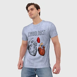 Футболка мужская Cardiologist, цвет: 3D-принт — фото 2