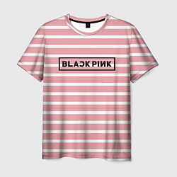 Футболка мужская Black Pink: Striped Geometry, цвет: 3D-принт