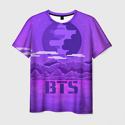 Футболка мужская BTS: Violet Mountains, цвет: 3D-принт