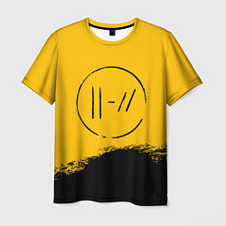 Футболка мужская 21 Pilots: Yellow Logo, цвет: 3D-принт