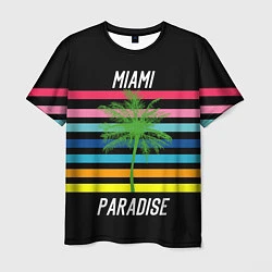 Футболка мужская Miami Paradise, цвет: 3D-принт