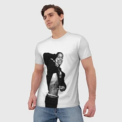 Футболка мужская ASAP Rocky: White Fashion, цвет: 3D-принт — фото 2