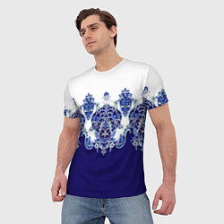 Футболка мужская Растительный орнамент, цвет: 3D-принт — фото 2