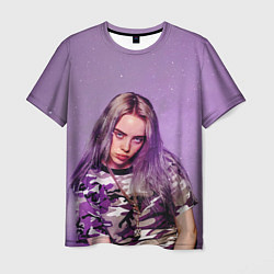 Футболка мужская Billie Eilish: Violet Fashion, цвет: 3D-принт