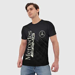 Футболка мужская Mercedes AMG: Black Edition, цвет: 3D-принт — фото 2