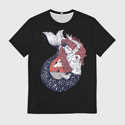 Футболка мужская Русалка, цвет: 3D-принт