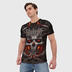 Футболка мужская Slipknot: Hell Skull, цвет: 3D-принт — фото 2