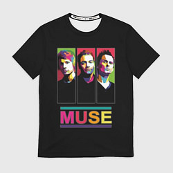 Футболка мужская Muse pop-art, цвет: 3D-принт