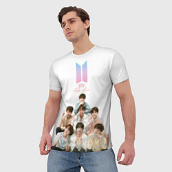 Футболка мужская Take love BTS, цвет: 3D-принт — фото 2