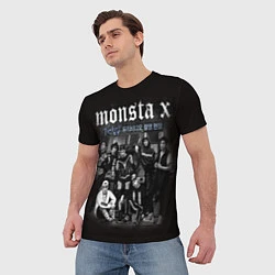 Футболка мужская Monsta X, цвет: 3D-принт — фото 2