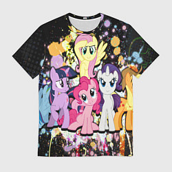 Футболка мужская My little pony band, цвет: 3D-принт