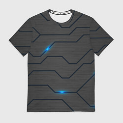 Футболка мужская Led подсветка, цвет: 3D-принт
