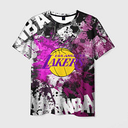 Футболка мужская Лос-Анджелес Лейкерс, Los Angeles Lakers, цвет: 3D-принт