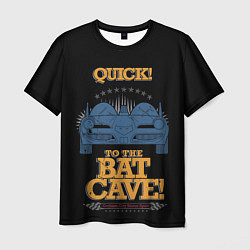 Футболка мужская To The Bat Cave!, цвет: 3D-принт