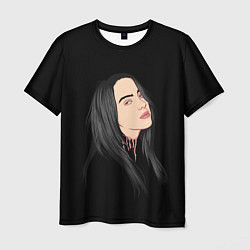 Футболка мужская Billie Eilish: Black Style, цвет: 3D-принт