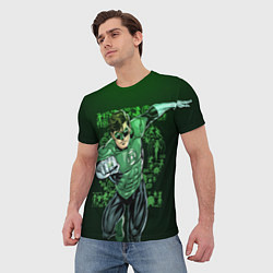 Футболка мужская Green Lantern, цвет: 3D-принт — фото 2