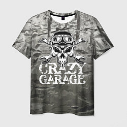 Футболка мужская Crazy garage, цвет: 3D-принт