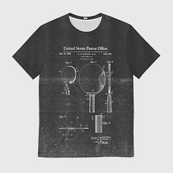 Футболка мужская Настольный теннис, цвет: 3D-принт