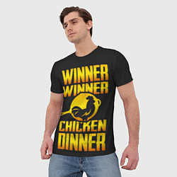 Футболка мужская Winner Chicken Dinner, цвет: 3D-принт — фото 2
