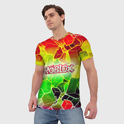 Футболка мужская Роблокс, цвет: 3D-принт — фото 2