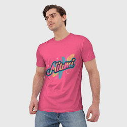 Футболка мужская Майами Miami, цвет: 3D-принт — фото 2