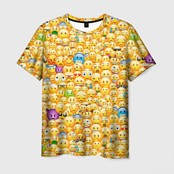 Футболка мужская Смайлики Emoji, цвет: 3D-принт