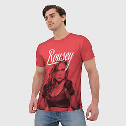 Футболка мужская Ronda Rousey, цвет: 3D-принт — фото 2