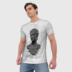 Футболка мужская Бюст статуи Glitch face, цвет: 3D-принт — фото 2
