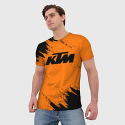 Футболка мужская KTM, цвет: 3D-принт — фото 2