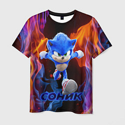 Футболка мужская SONIC, цвет: 3D-принт
