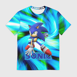 Футболка мужская Sonic, цвет: 3D-принт