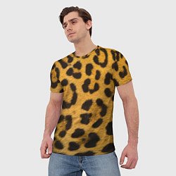 Футболка мужская Леопард, цвет: 3D-принт — фото 2