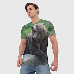 Футболка мужская Медведь, цвет: 3D-принт — фото 2