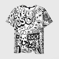 Футболка мужская Rock, цвет: 3D-принт