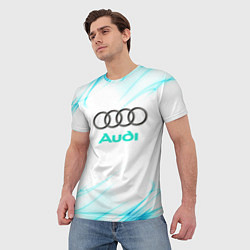 Футболка мужская Audi, цвет: 3D-принт — фото 2