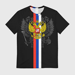 Футболка мужская Россия, цвет: 3D-принт