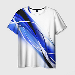 Футболка мужская GEOMETRY STRIPES BLUE, цвет: 3D-принт