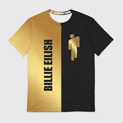 Футболка мужская Billie Eilish Gold, цвет: 3D-принт