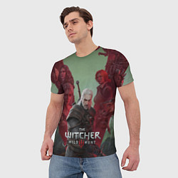 Футболка мужская The Witcher 5-летие, цвет: 3D-принт — фото 2