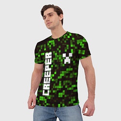 Футболка мужская MINECRAFT CREEPER, цвет: 3D-принт — фото 2