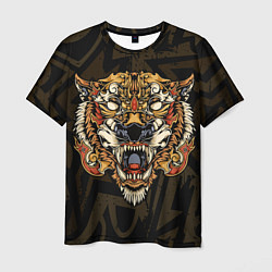 Футболка мужская Тигровый стимпанк Tiger, цвет: 3D-принт