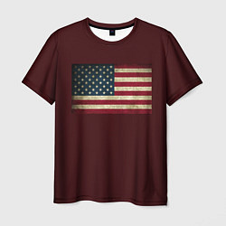 Футболка мужская USA флаг, цвет: 3D-принт